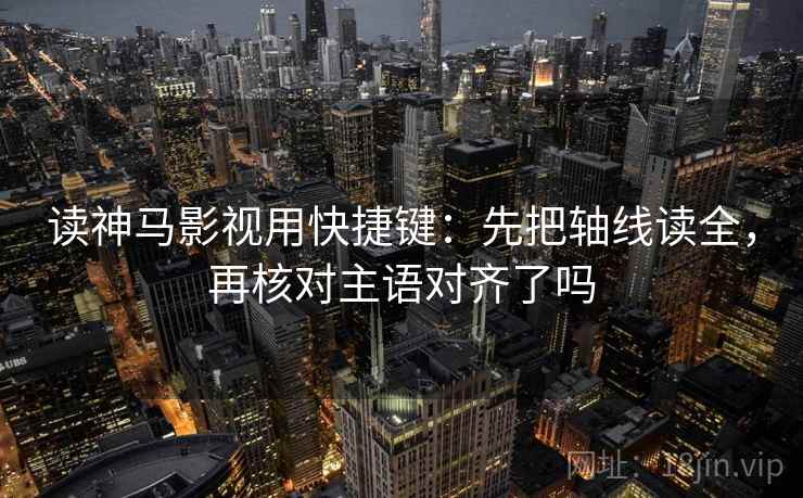 读神马影视用快捷键：先把轴线读全，再核对主语对齐了吗  第2张